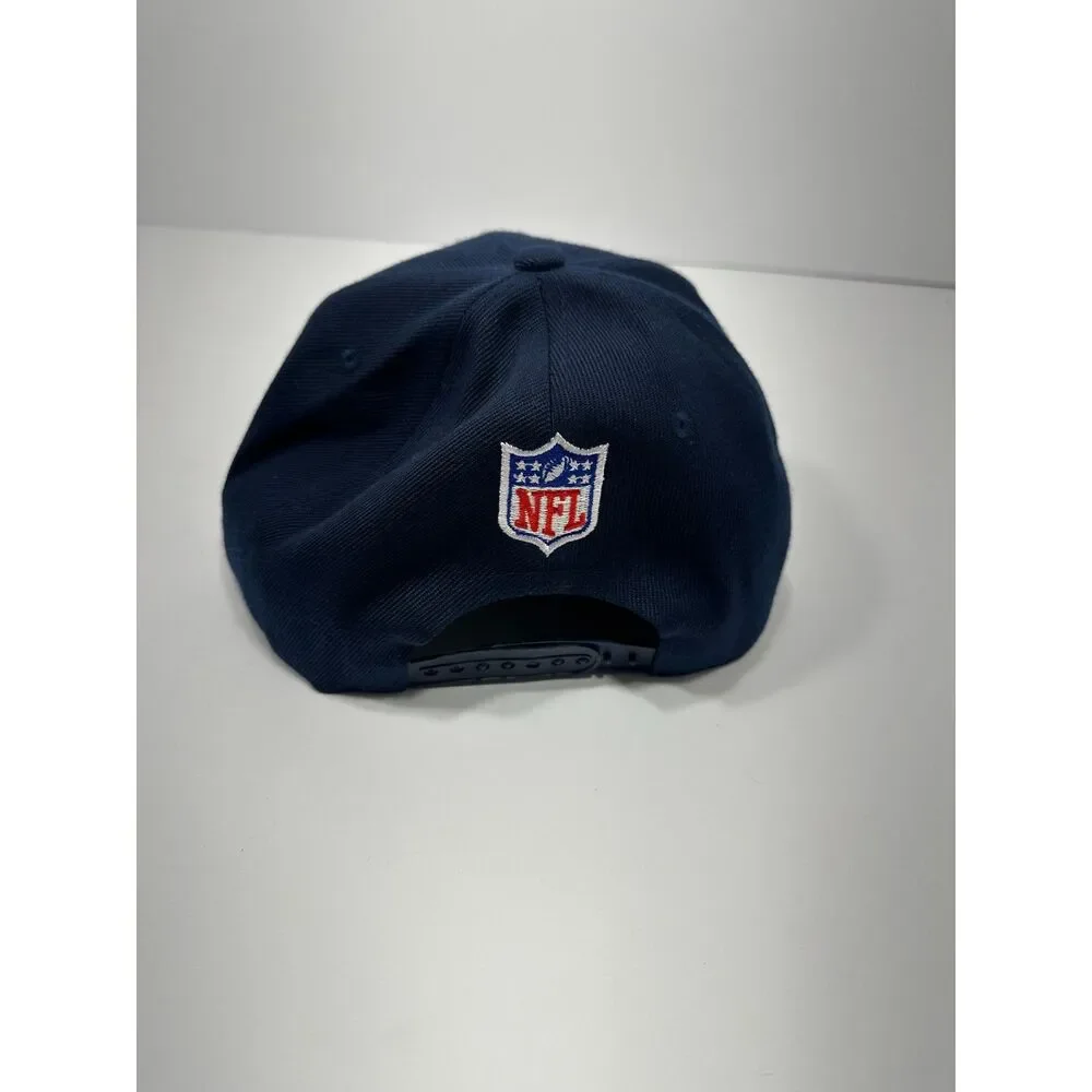 Dallas Cowboys New Era 9FIFTY Snapback Hat Navy NFL Side Patch Flat Brim